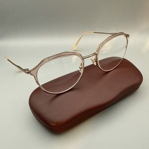 High Street Eyeglasses Frames CASS BLUSH Pink Gold Round Full Rim 51-19-145 HOT